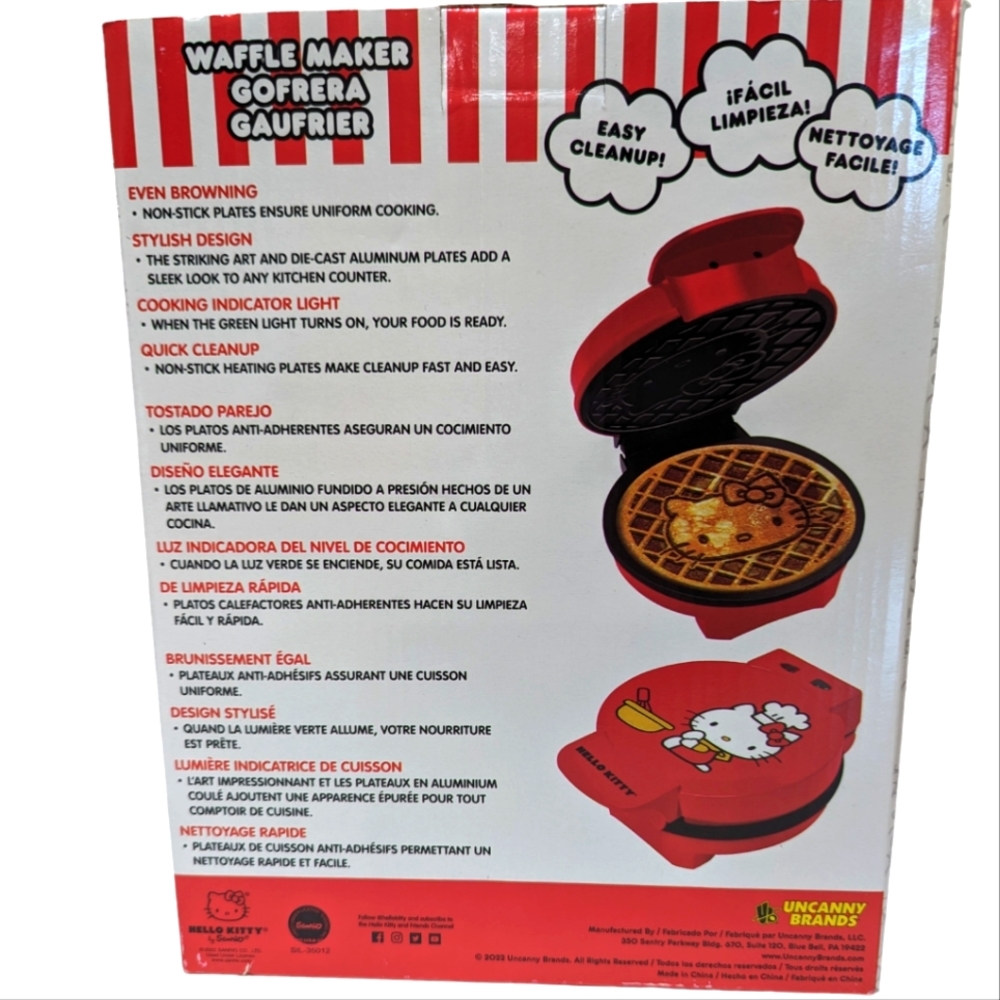 Hello Kitty Red Waffle Maker - Picture 4 of 5